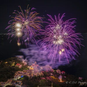 Ravello fuochi d'artificio varie inquadrature ed effetti