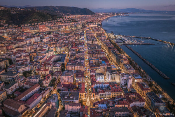 Salerno sogno e bellezza foto drone Natale 2024:  Drone 1