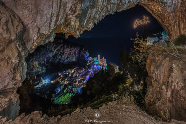 Atrani sogno e bellezza Natale 2024: Grotta di masaniello foto 1-2-3