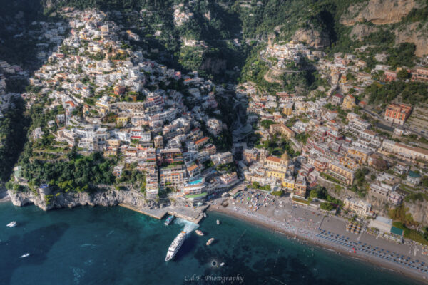 Vista con Drone Positano: Positano ottobre24 e Positano 1 - immagine 2