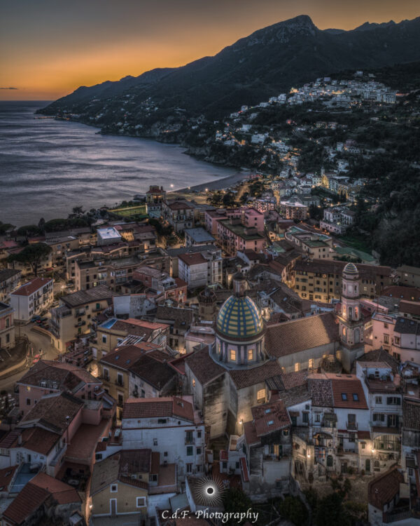 Vista con Drone Vietri sul Mare: Vietri Cava e Vietri Tramonto Marzo - immagine 2